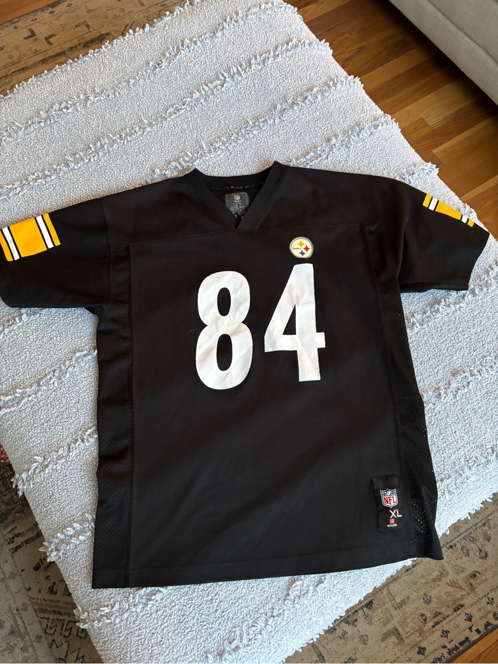 NFL Black Jersey with White and Red NFL Shield